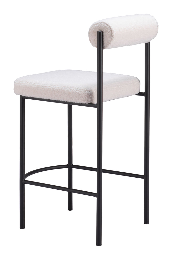 Zuo Livorno Counter Stool (Set of 2) Ivory