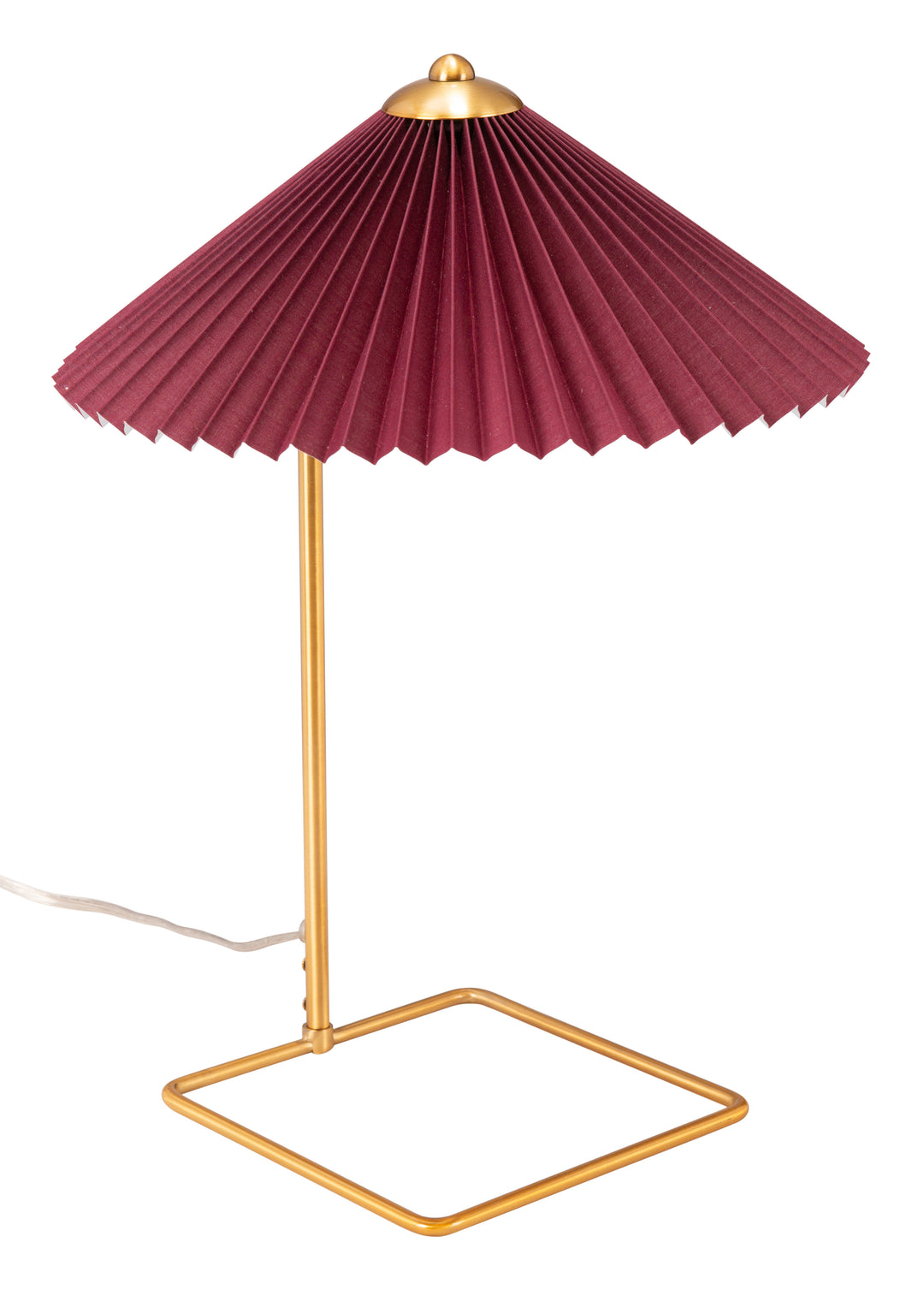 Zuo Charo Table Lamp Red & Gold