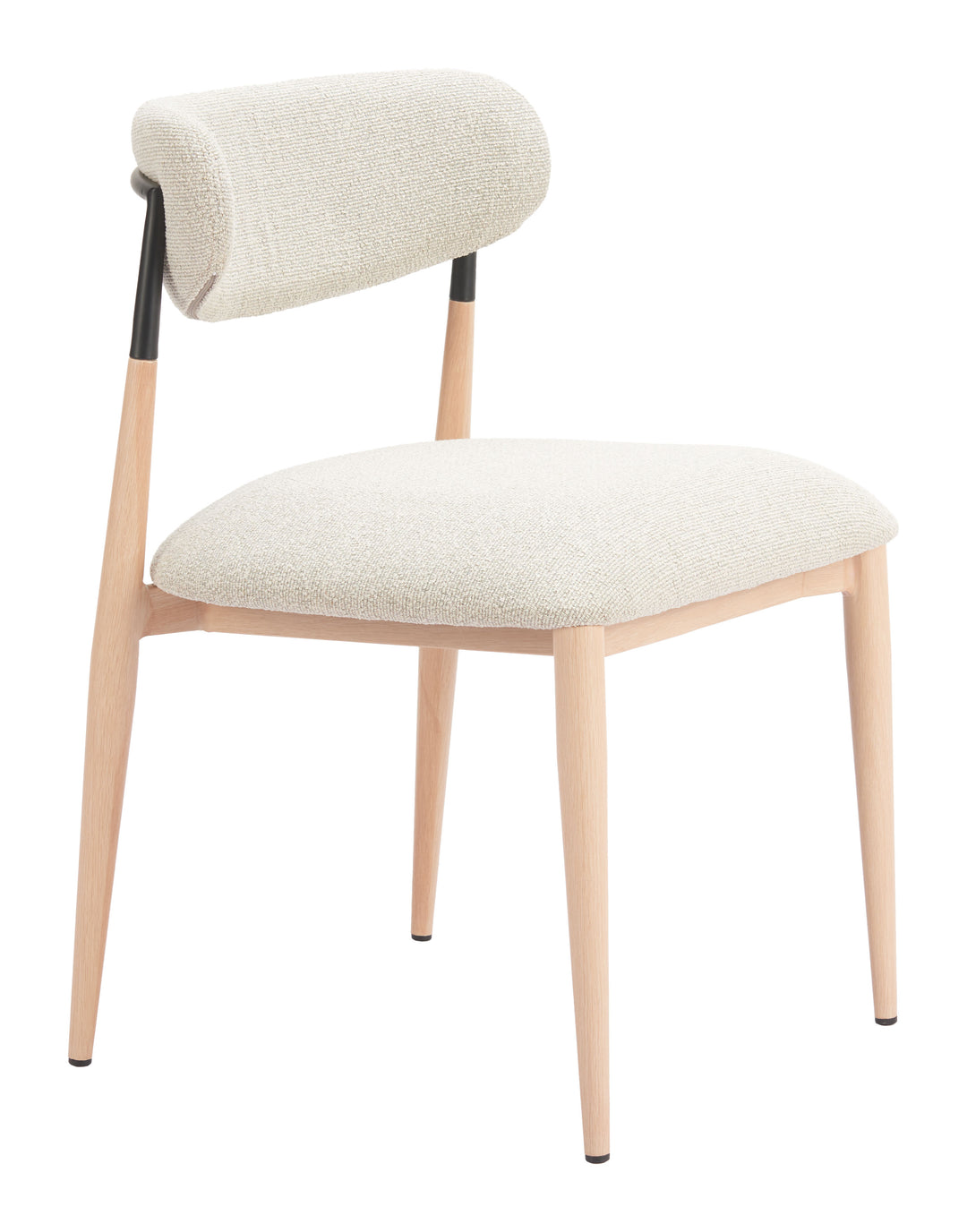 Zuo Equinox Armless Dining Chair (Set of 2) Oyster Gray & Natural