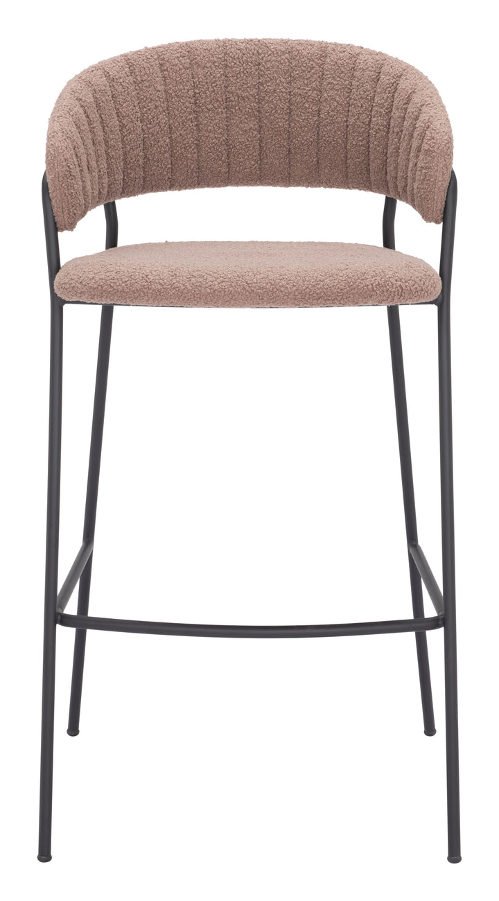 Zuo Josephine Barstool (Set of 2) Brown
