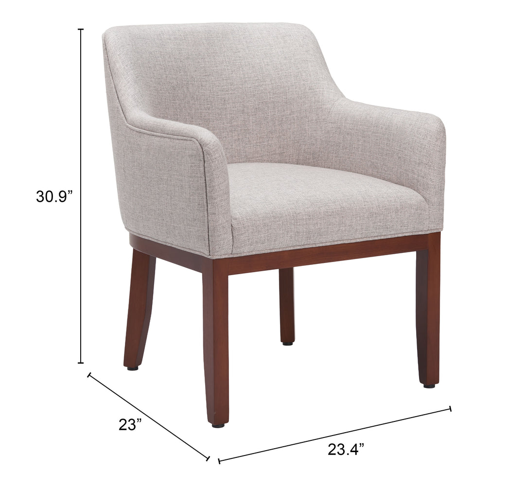 Zuo Berbera Dining Chair Gray
