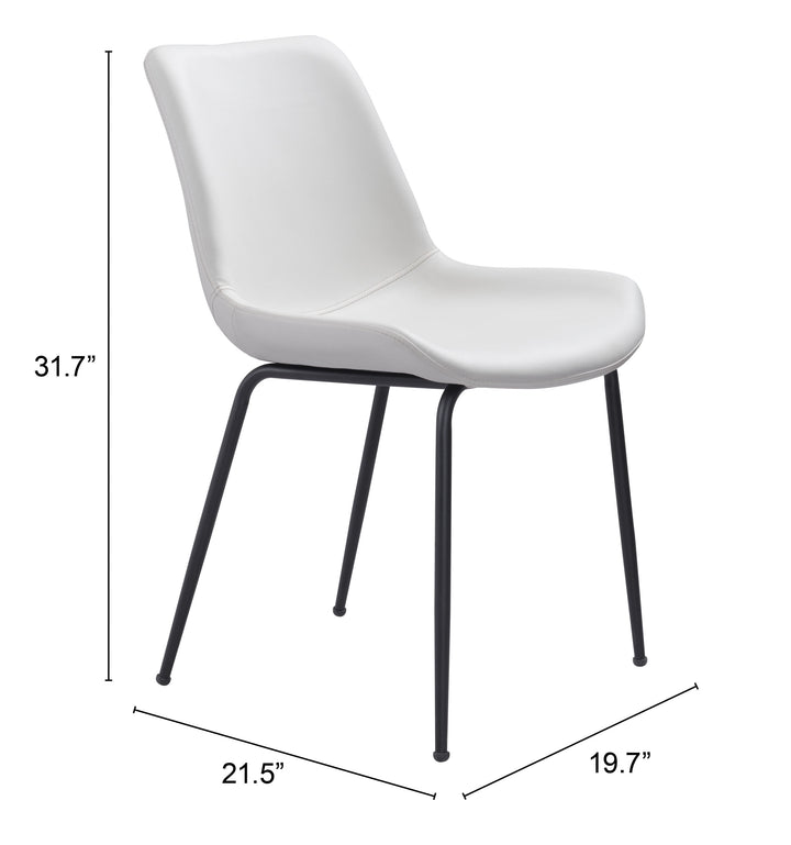 Zuo Byron Dining Chair (Set of 2) White