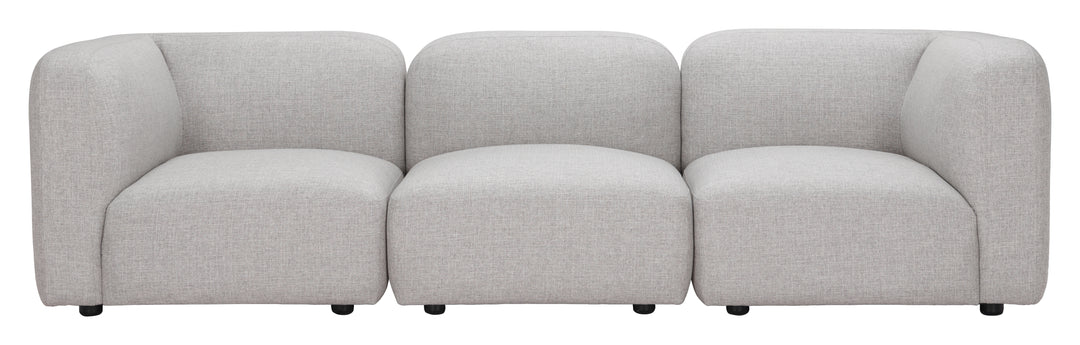 Zuo Biak Middle Chair Gray