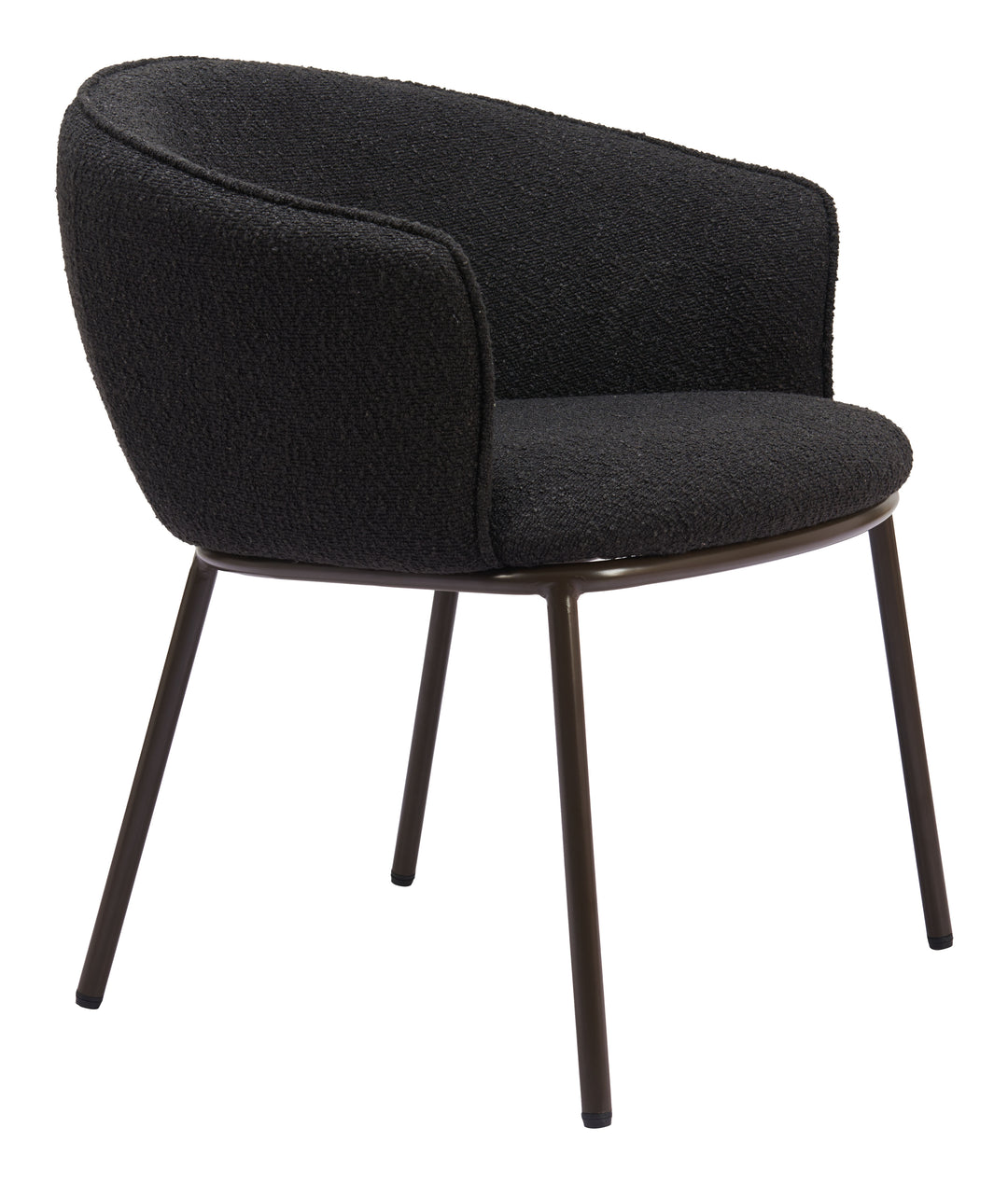 Zuo Essen Dining Chair Black & Bronze