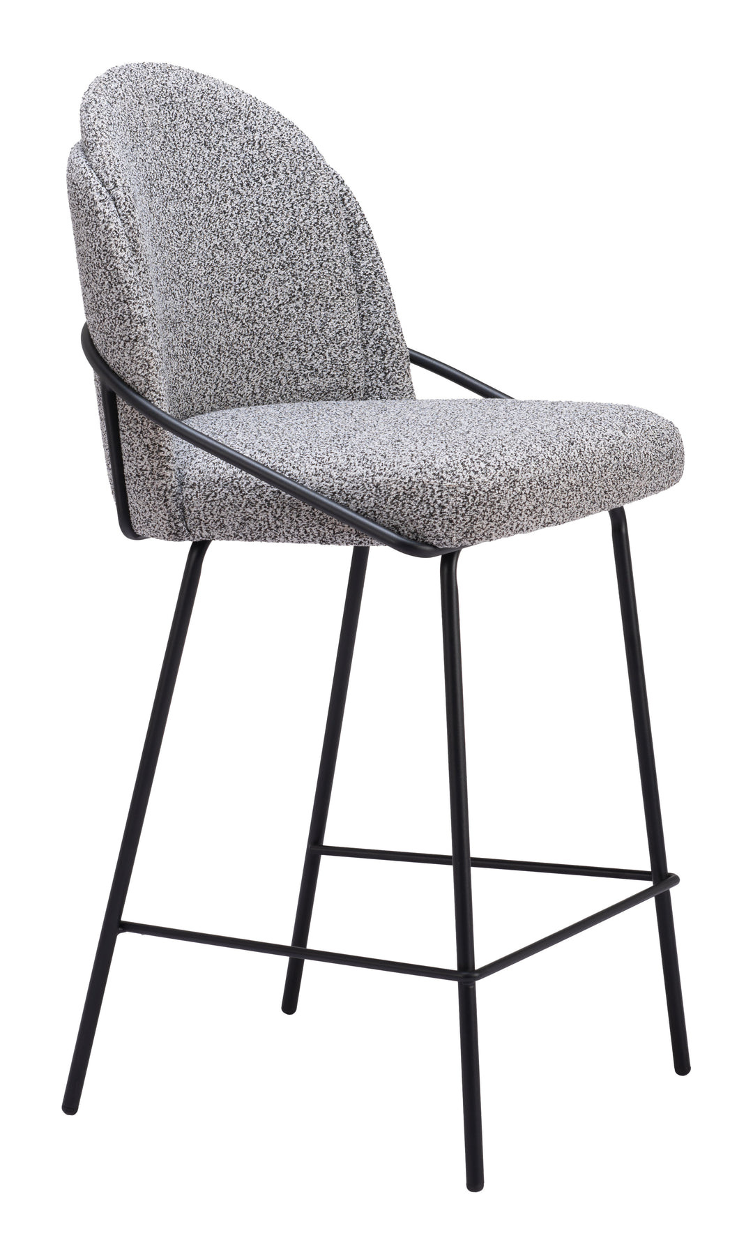Zuo Jambi Counter Stool (Set of 2) Black & White
