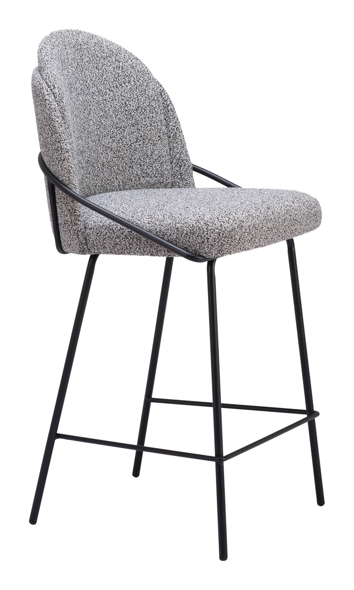 Zuo Jambi Counter Stool (Set of 2) Black & White