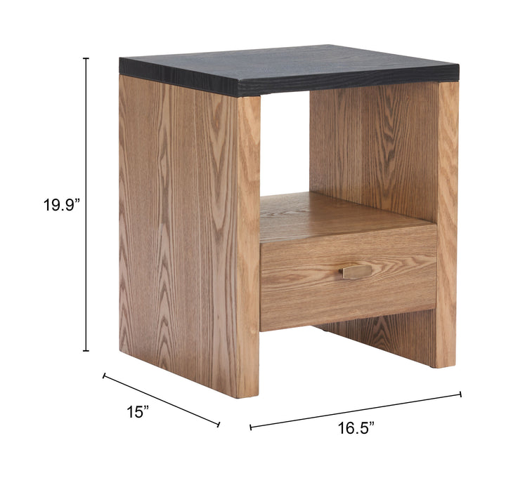 Zuo Natt Side Table Black