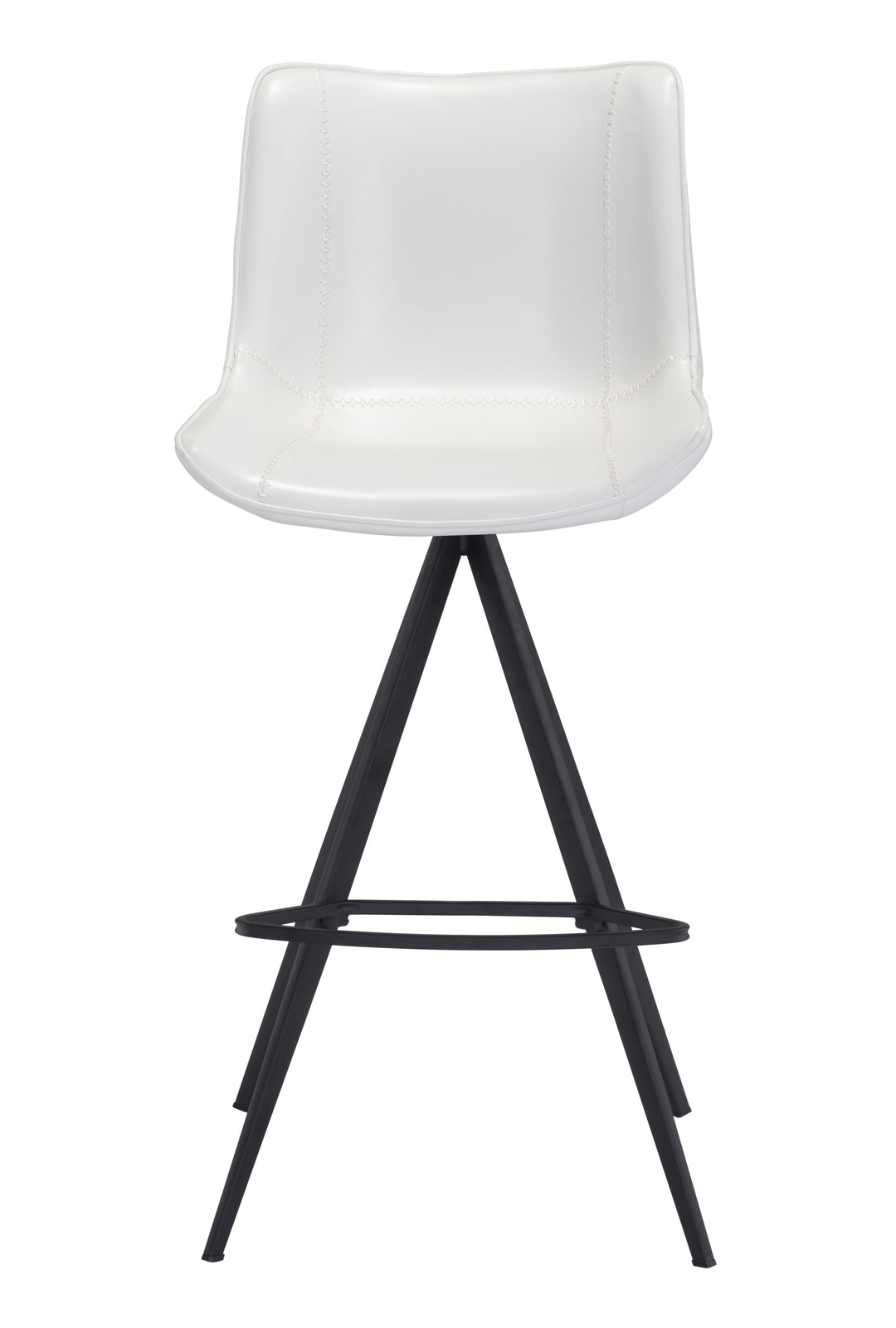 Zuo Aki Barstool (Set of 2) White & Black