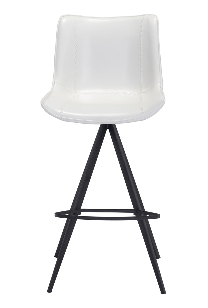 Zuo Aki Barstool (Set of 2) White & Black
