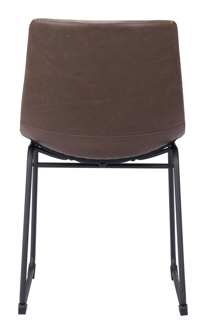Zuo Smart Dining Chair (Set of 2) Vintage Espresso