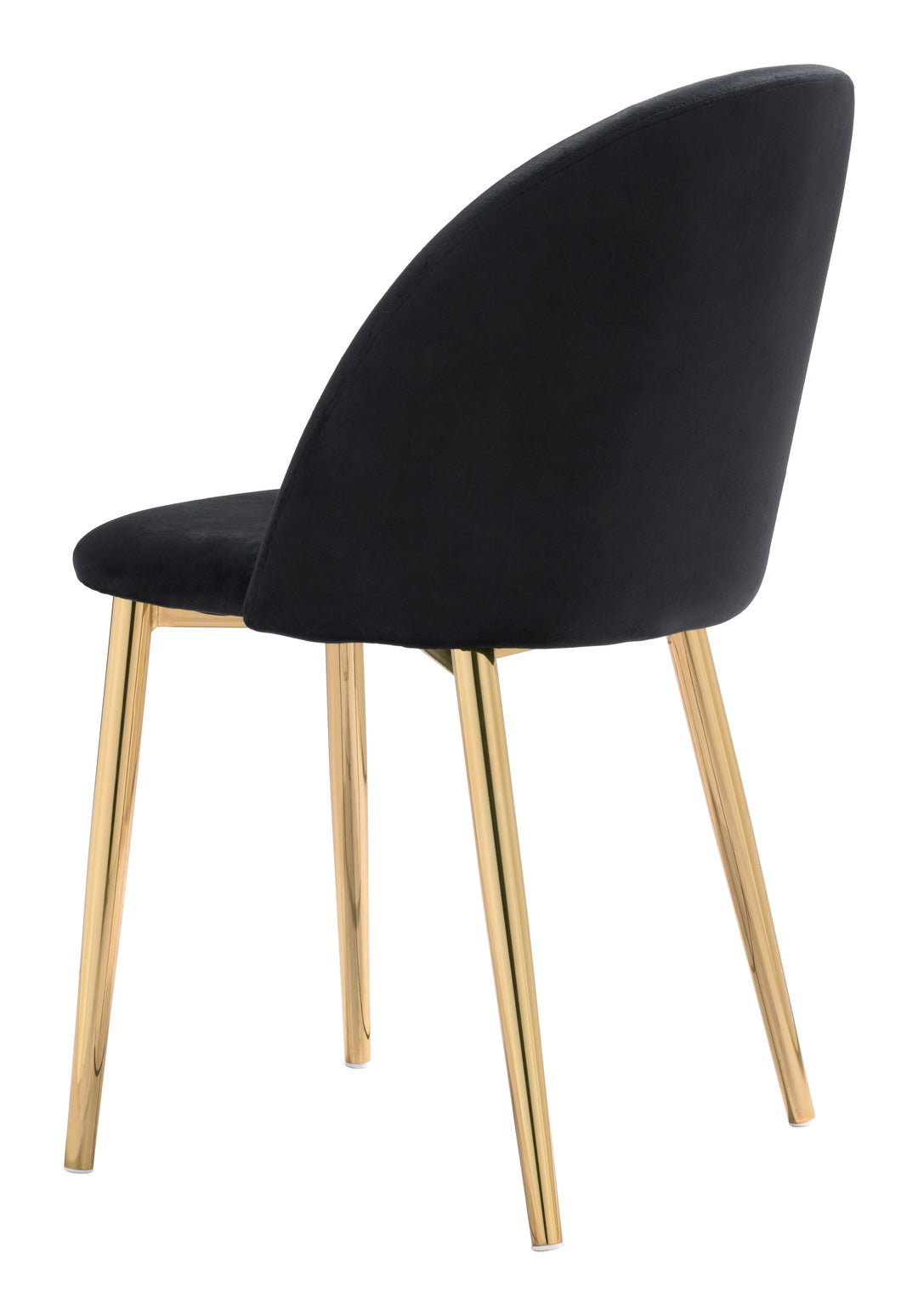 Zuo Cozy Dining Chair (Set of 2) Black & Gold