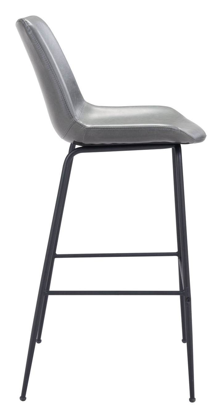 Zuo Byron Barstool Gray