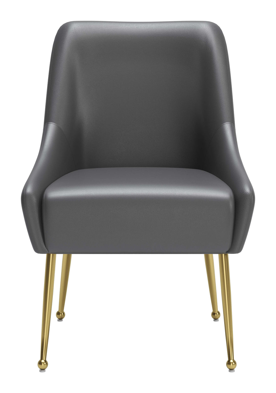 Zuo Maxine Dining Chair Gray & Gold