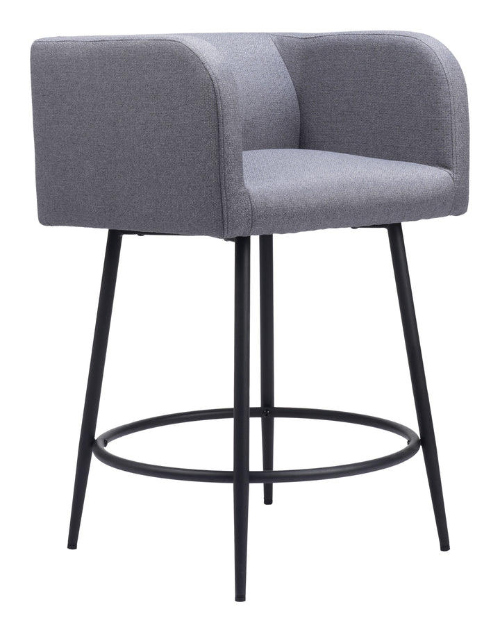 Zuo Horbat Counter Stool (Set of 2) Gray