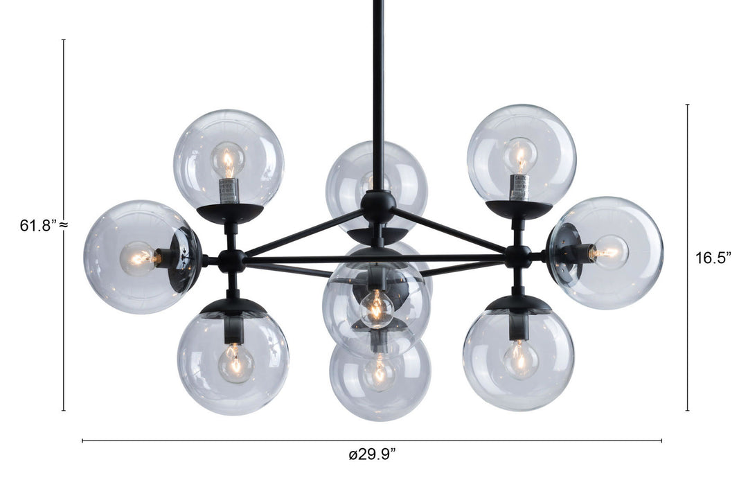 Zuo Belfast Ceiling Lamp Black