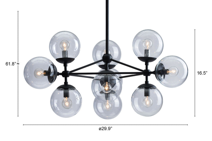 Zuo Belfast Ceiling Lamp Black