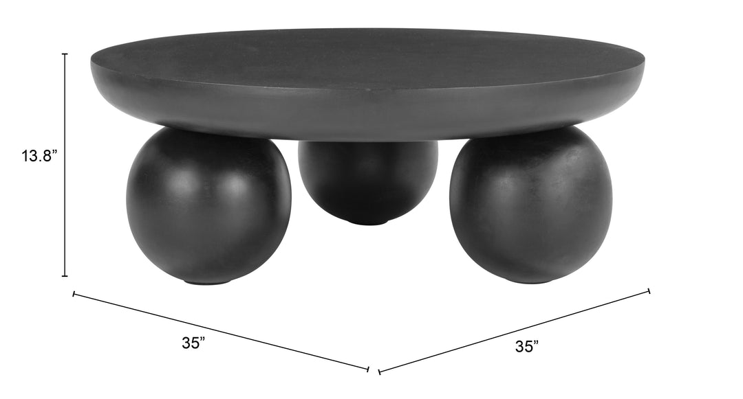 Zuo Ancona Coffee Table Black