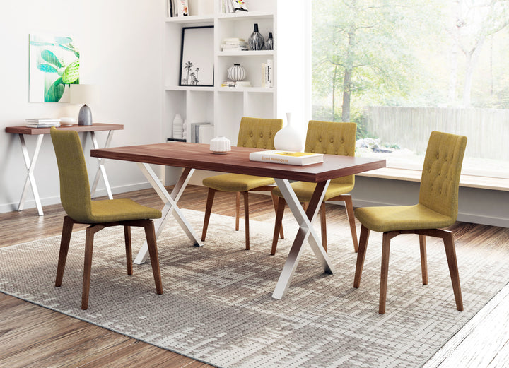 Zuo Orebro Dining Chair (Set of 2) Pea Green