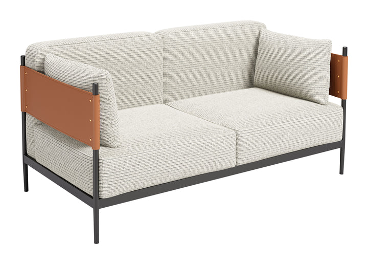 Zuo Stirbe Loveseat Gray