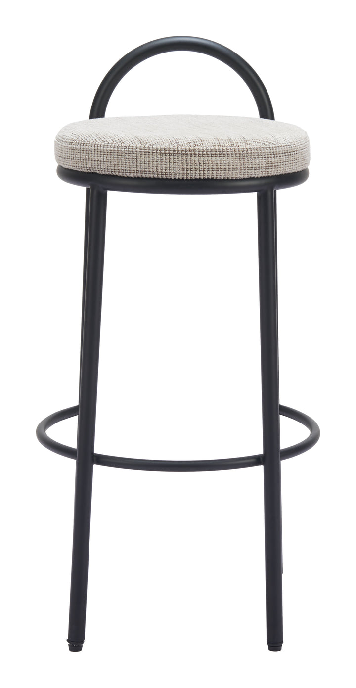 Zuo Sisal Barstool (Set of 2) Beige Tweed