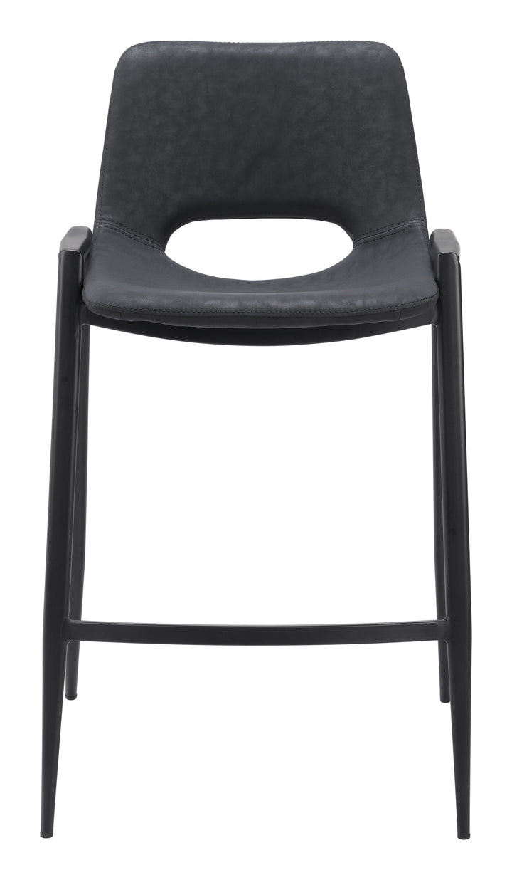 Zuo Desi Counter Stool (Set of 2) Black