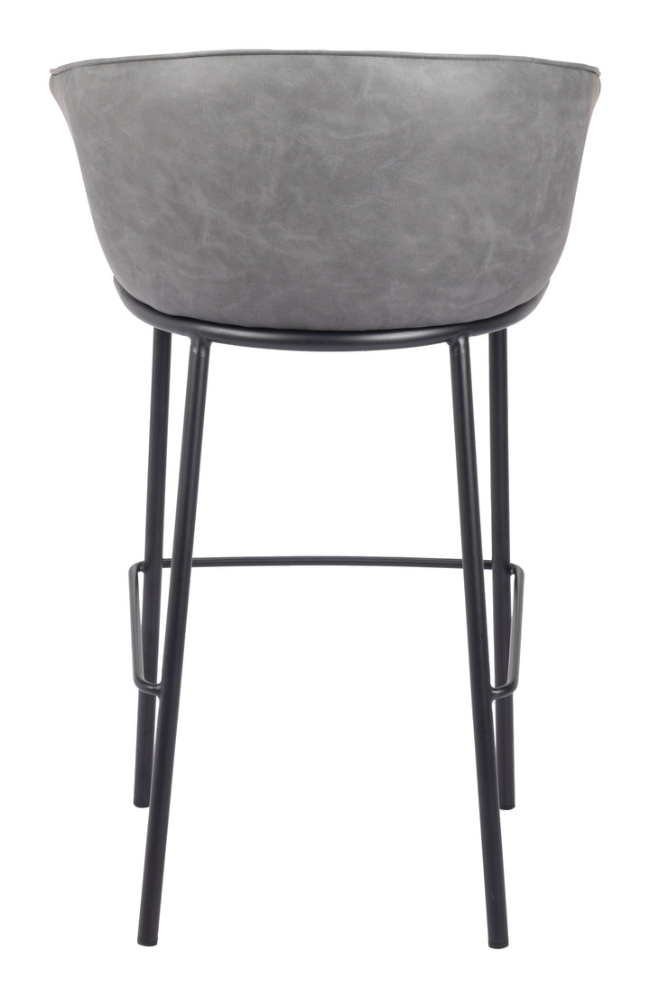 Zuo Garston Barstool Gray