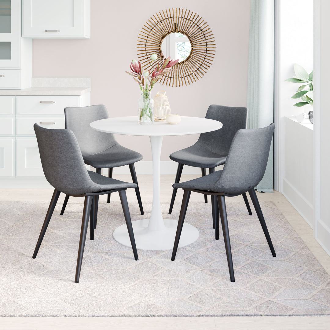 Zuo Daniel Dining Chair (Set of 2) Gray