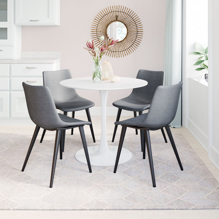 Zuo Daniel Dining Chair (Set of 2) Gray