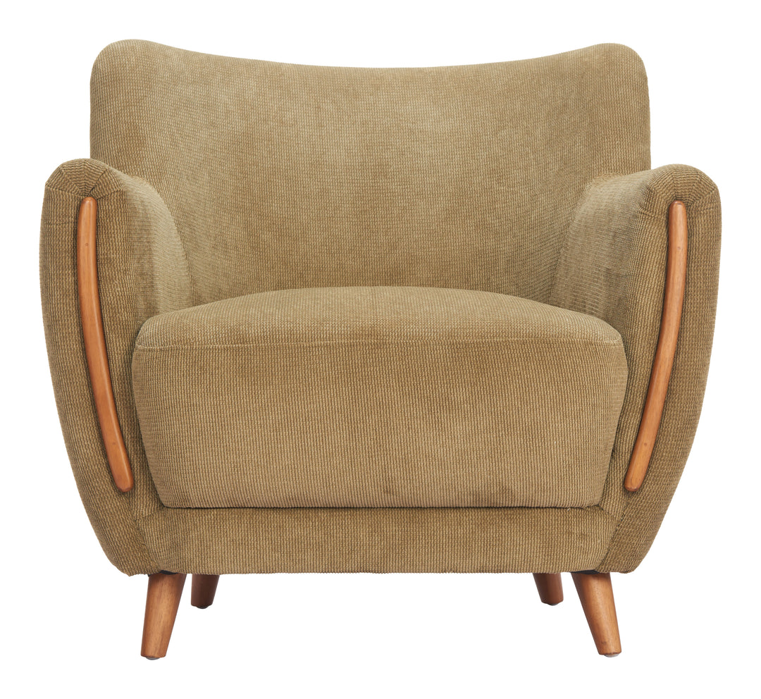 Zuo Hako Accent Chair Olive Green