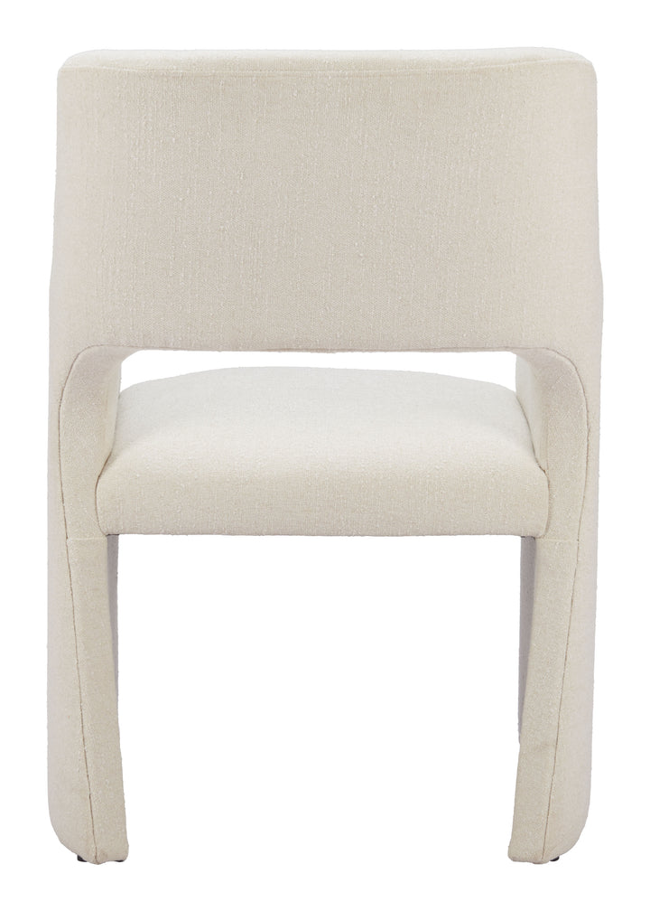 Zuo Minet Dining Chair Linen White