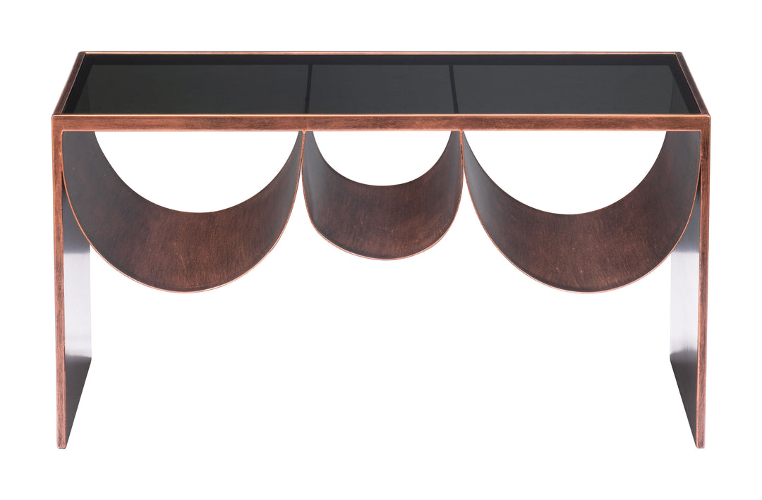 Zuo Aveiro Coffee Table Copper & Black