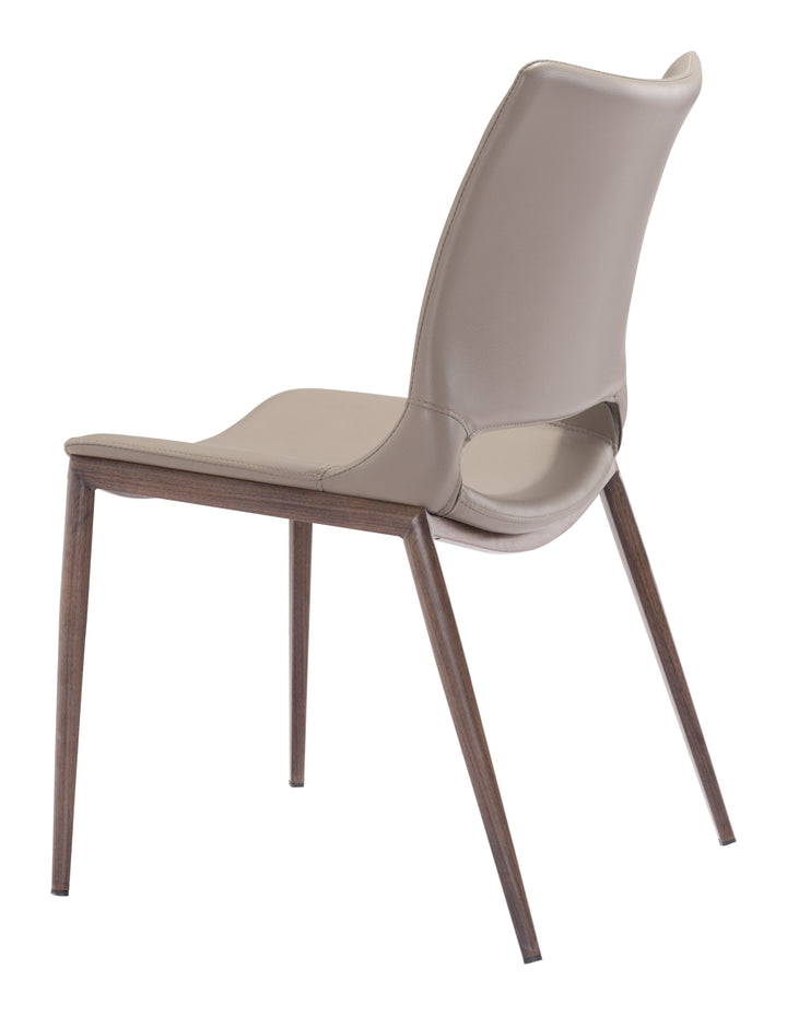 Zuo Ace Dining Chair (Set of 2) Brown & Walnut