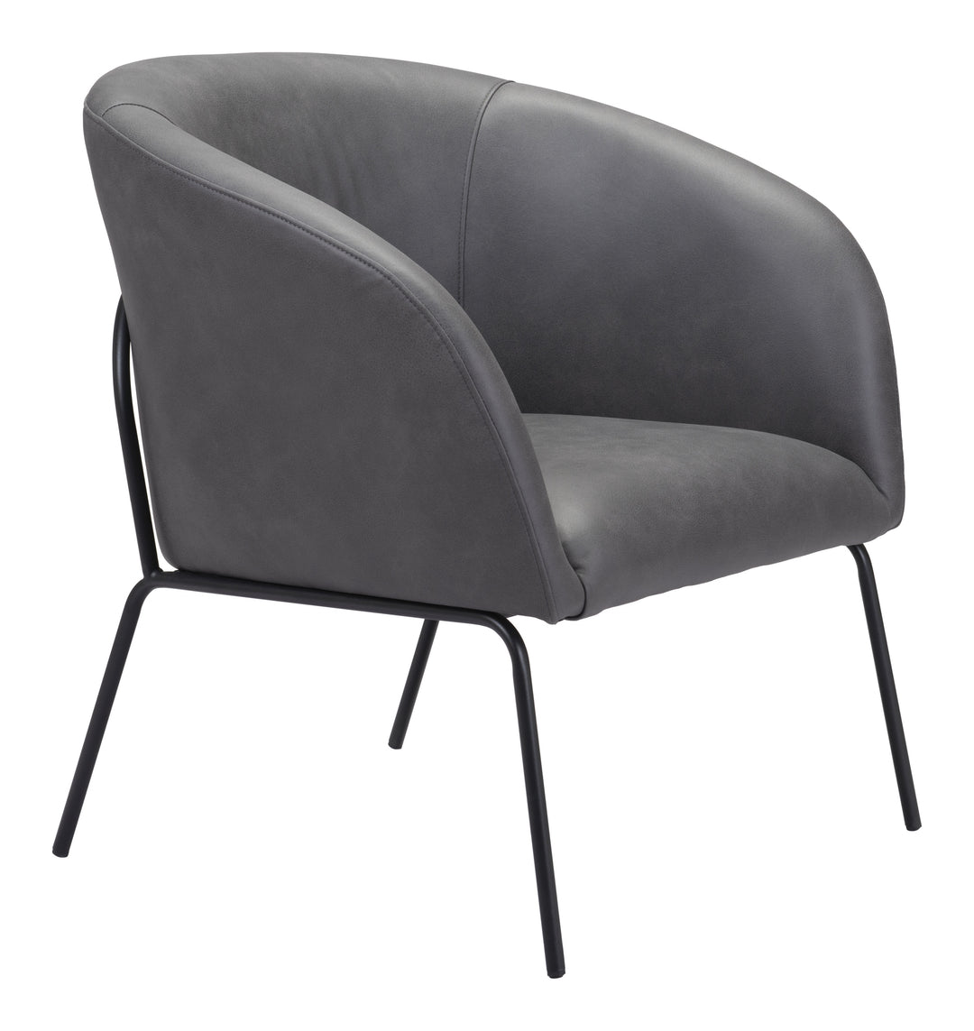 Zuo Quinten Accent Chair Vintage Gray