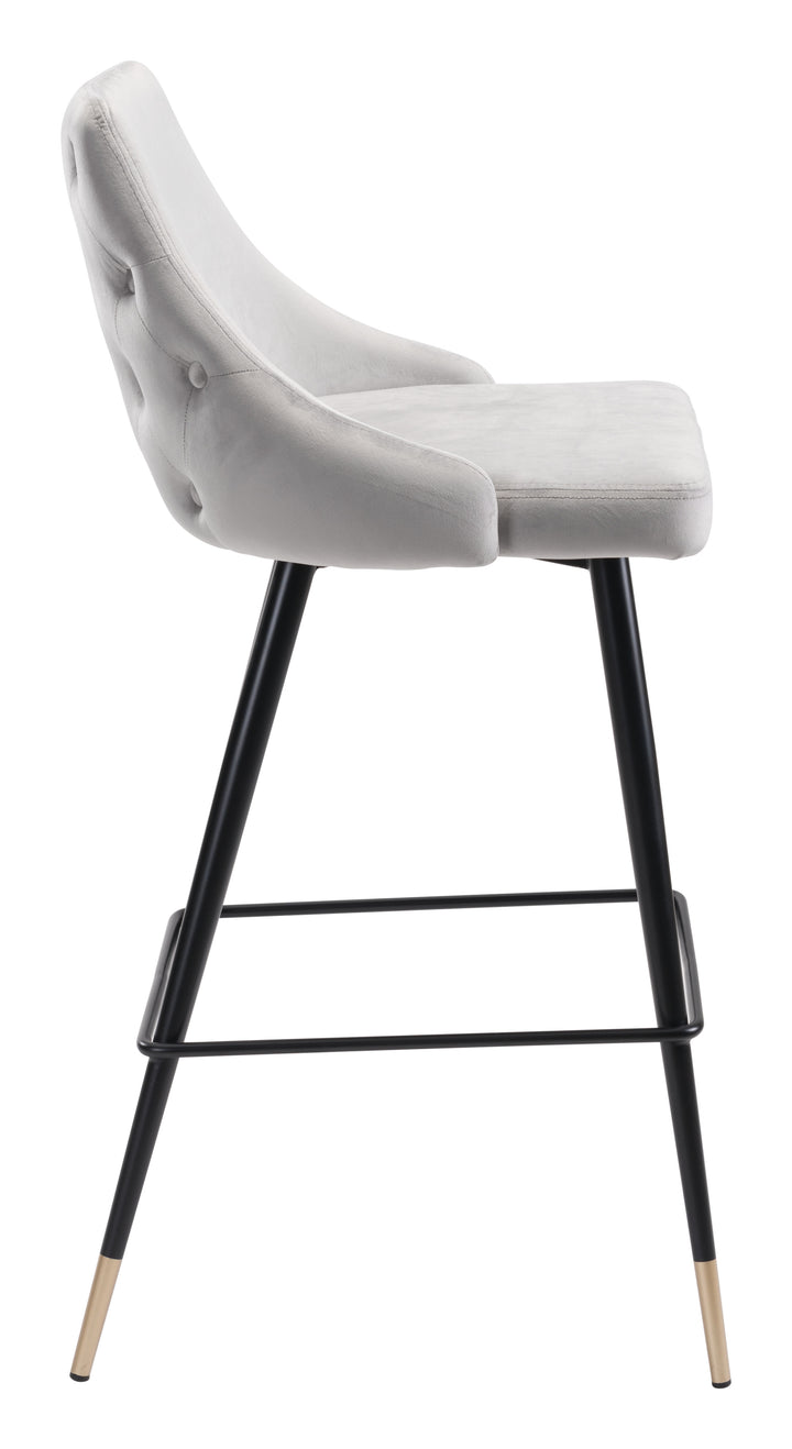 Zuo Piccolo Barstool Gray