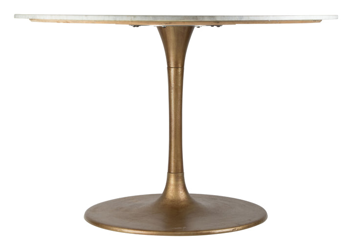 Zuo Ithaca Dining Table White & Gold