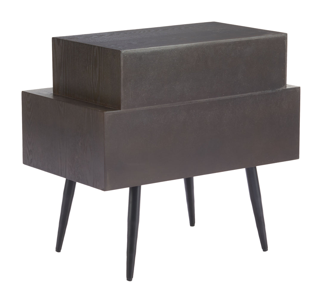 Zuo Mechy Side Table Brown