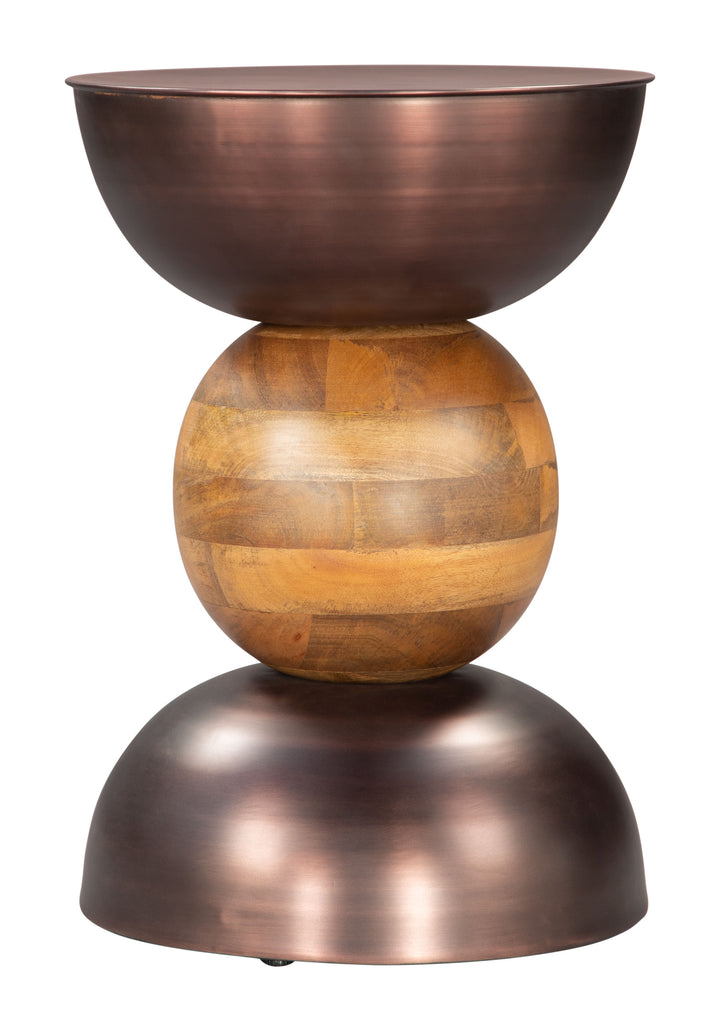 Zuo Tripoli Side Table Bronze