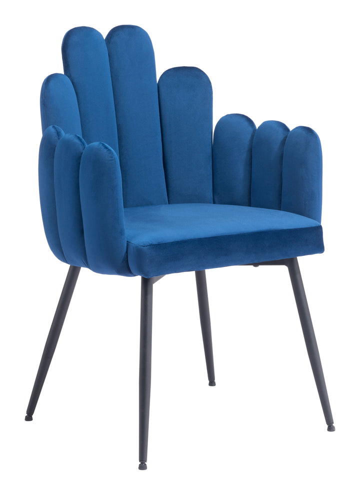 Zuo Noosa Dining Chair (Set of 2) Navy Blue