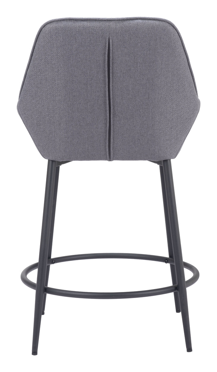 Zuo Vila Counter Stool (Set of 2) Gray