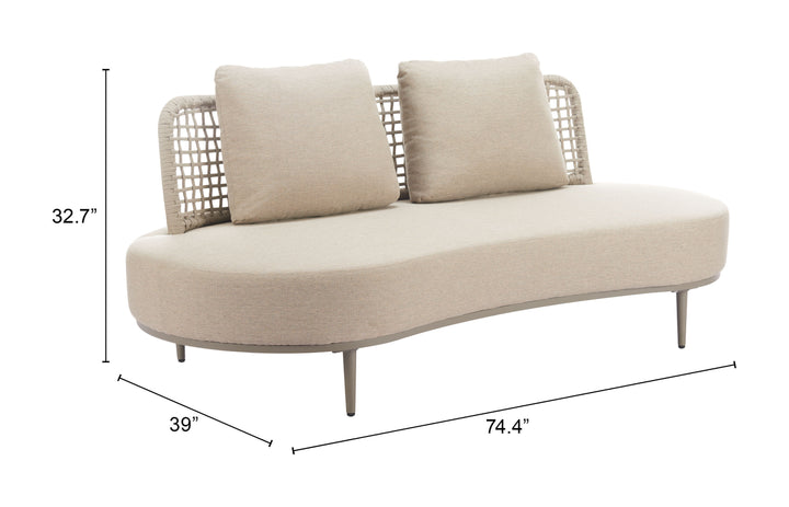 Zuo Ruhe Sofa Beige