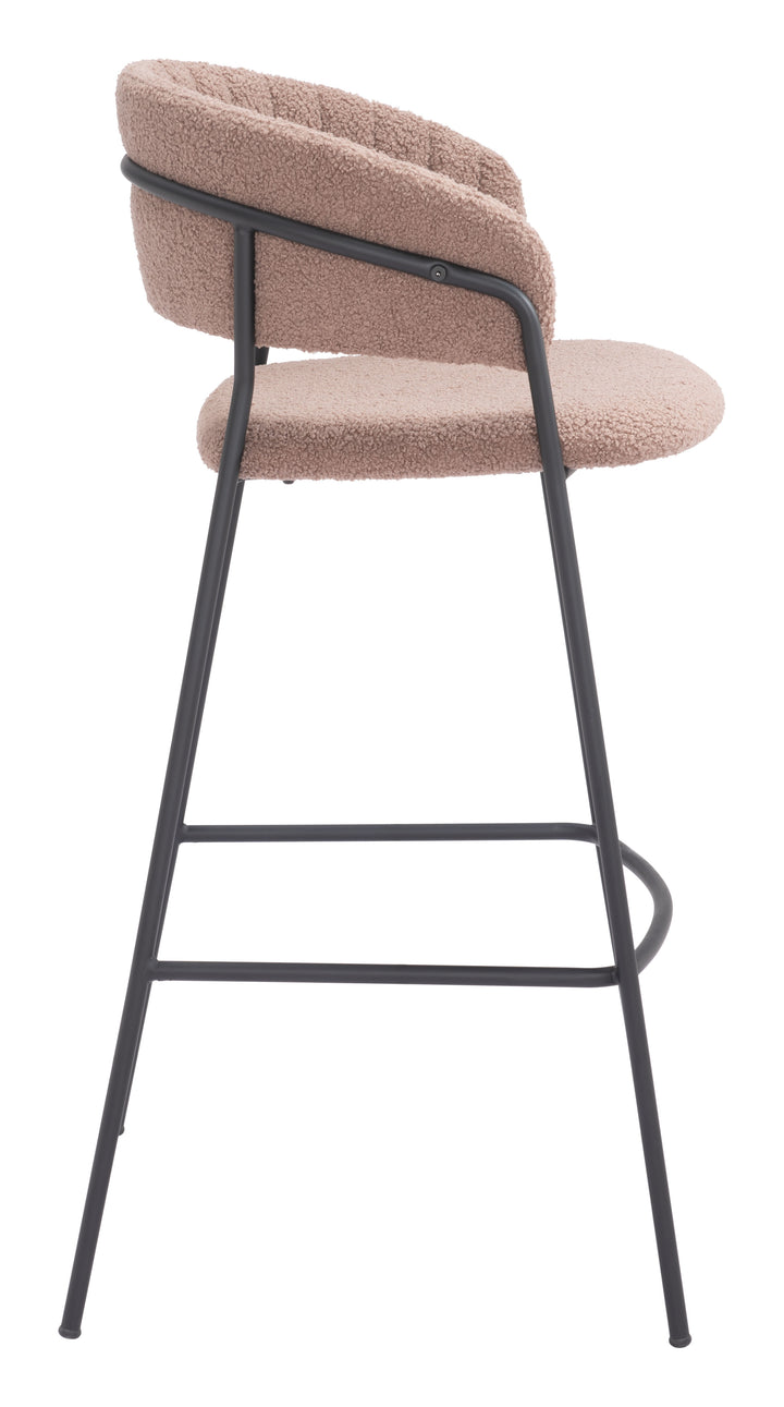 Zuo Josephine Barstool (Set of 2) Brown