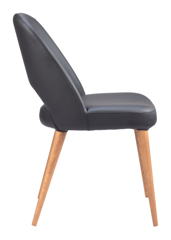 Zuo Leith Dining Chair (Set of 2) Black