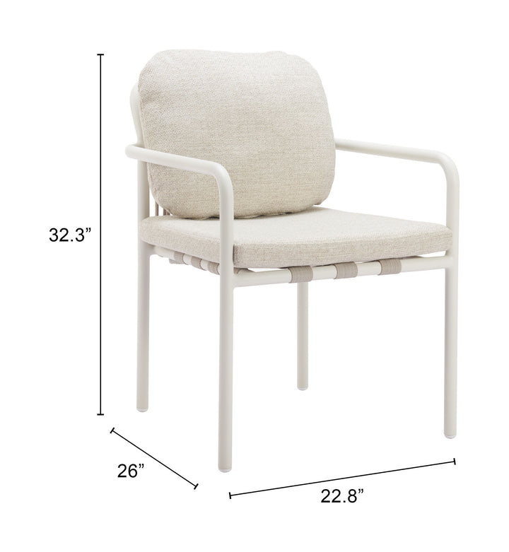 Zuo Aite Dining Chair Beige