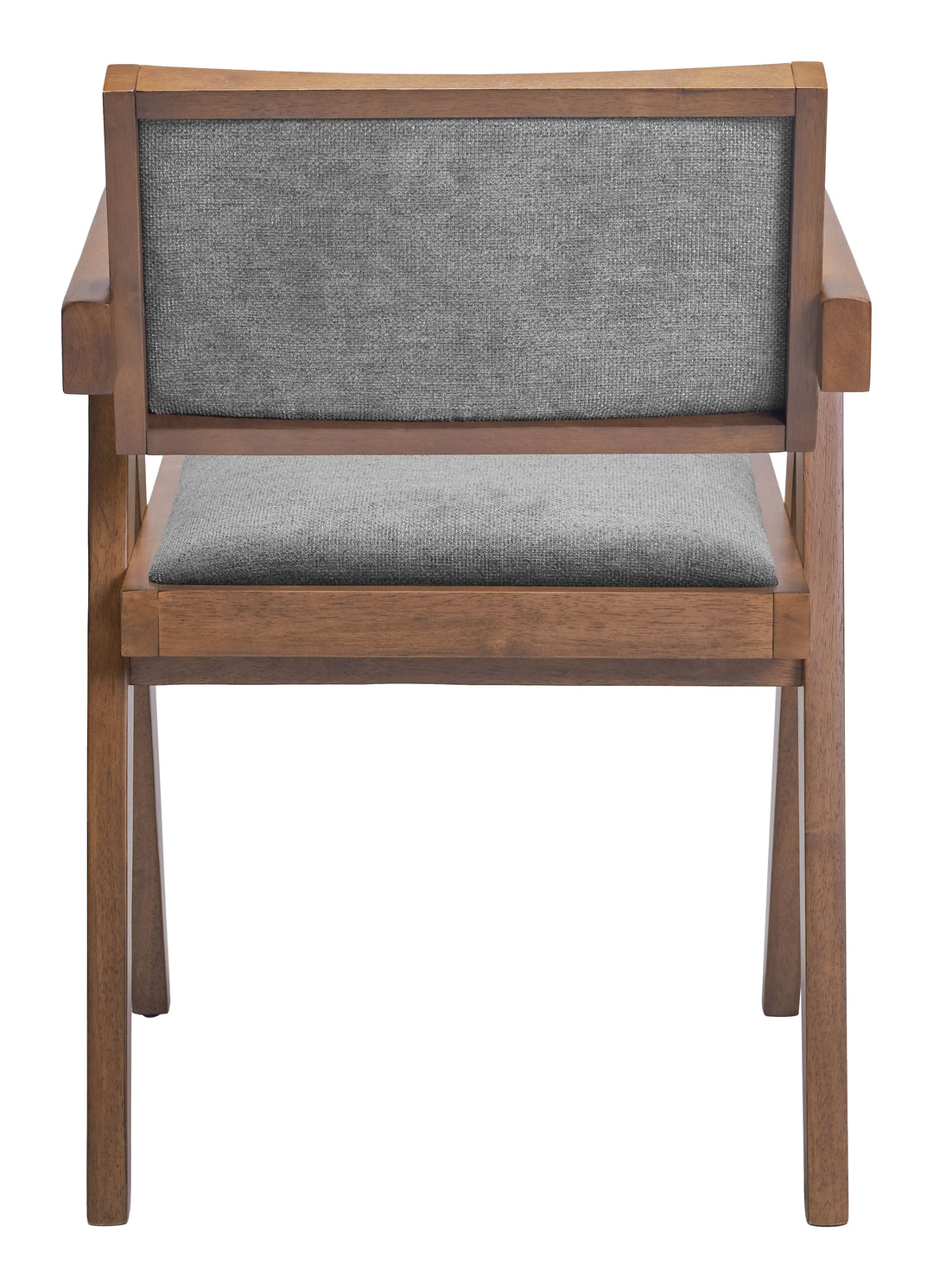 Zuo Delhi Dining Chair (Set of 2) Gray & Walnut