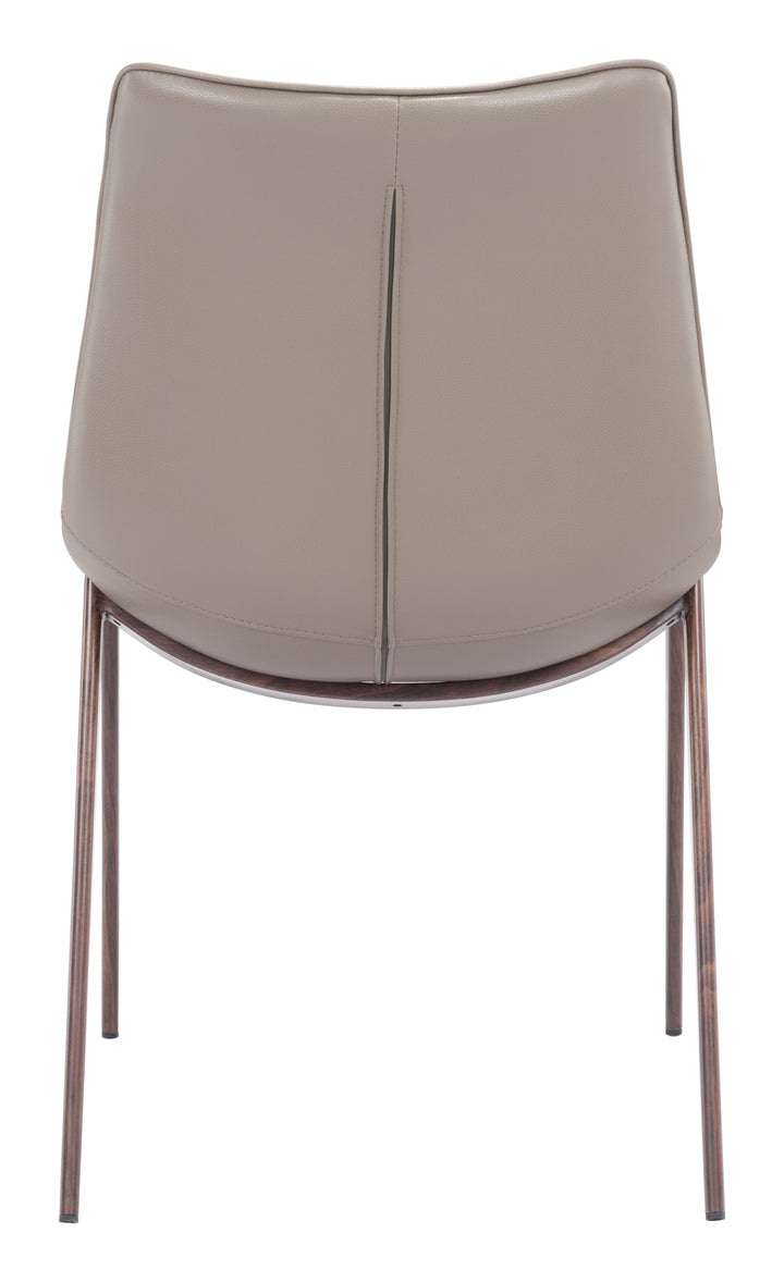 Zuo Magnus Dining Chair (Set of 2) Brown & Walnut