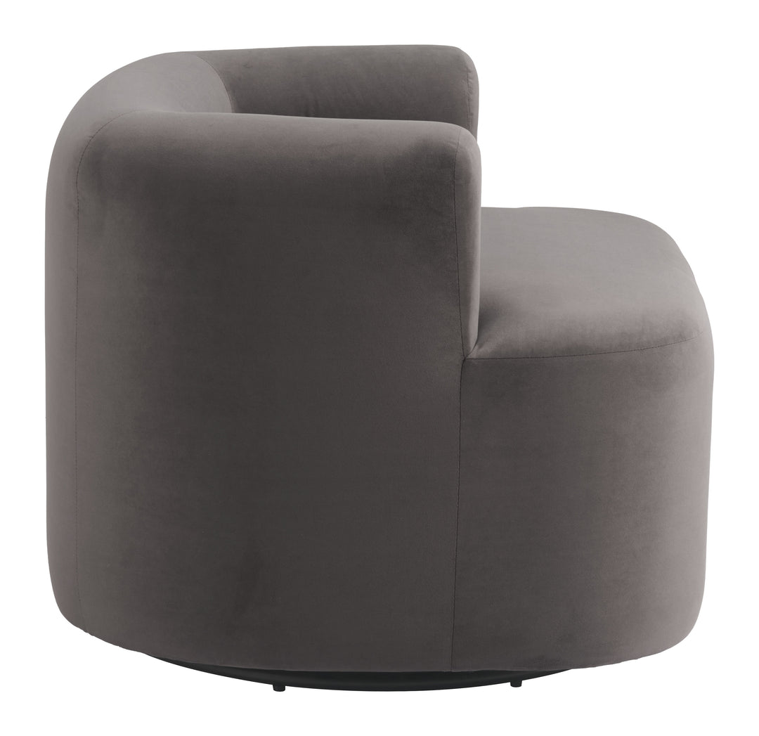 Zuo Mugav Swivel Chair Gray