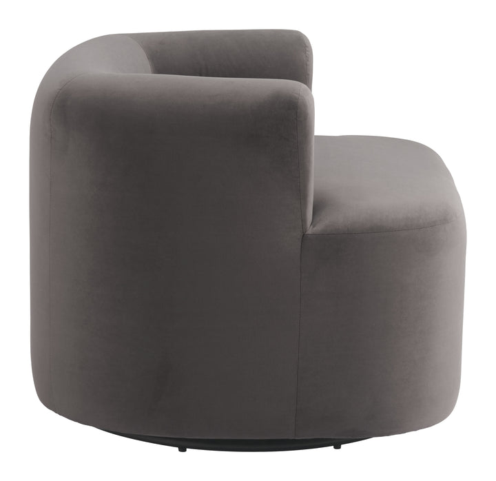 Zuo Mugav Swivel Chair Gray