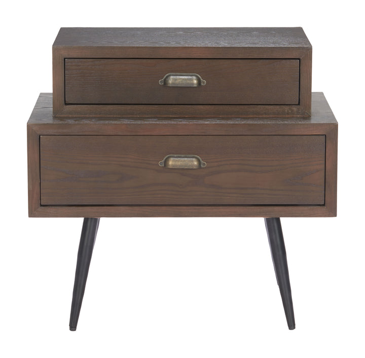 Zuo Mechy Side Table Brown