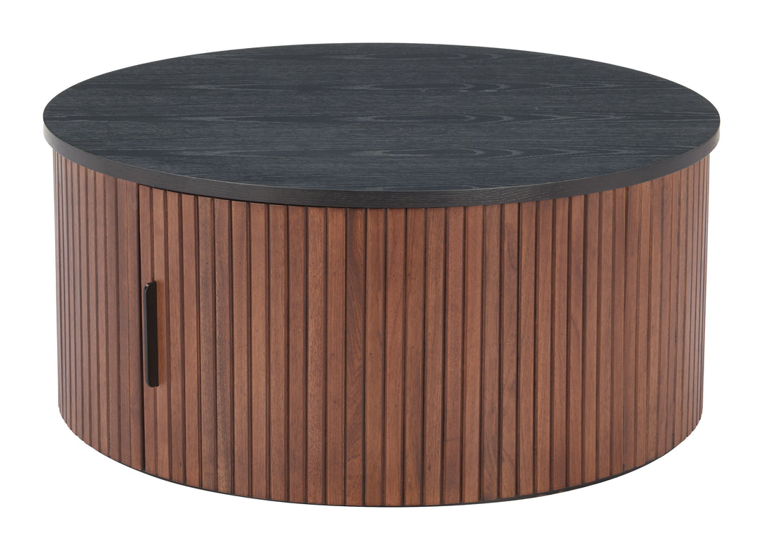 Zuo Nejaus Coffee Table Black & Walnut