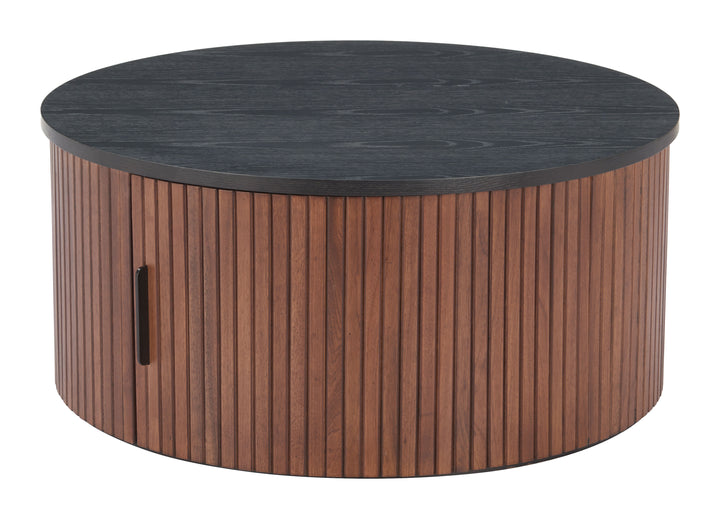 Zuo Nejaus Coffee Table Black & Walnut